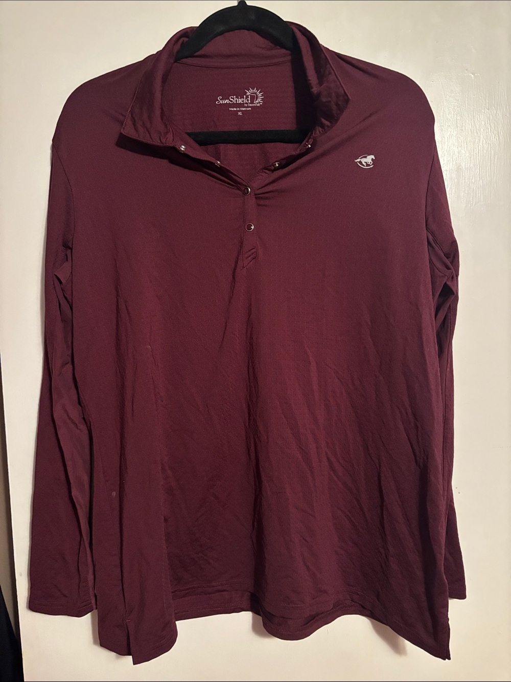 Sunshield by SmartPak Long Sleeve Polo Sunshirt- XL